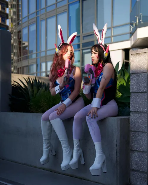 Two bunny D.Vas (by Cyber-goth with u/EvelynLovexoxo)