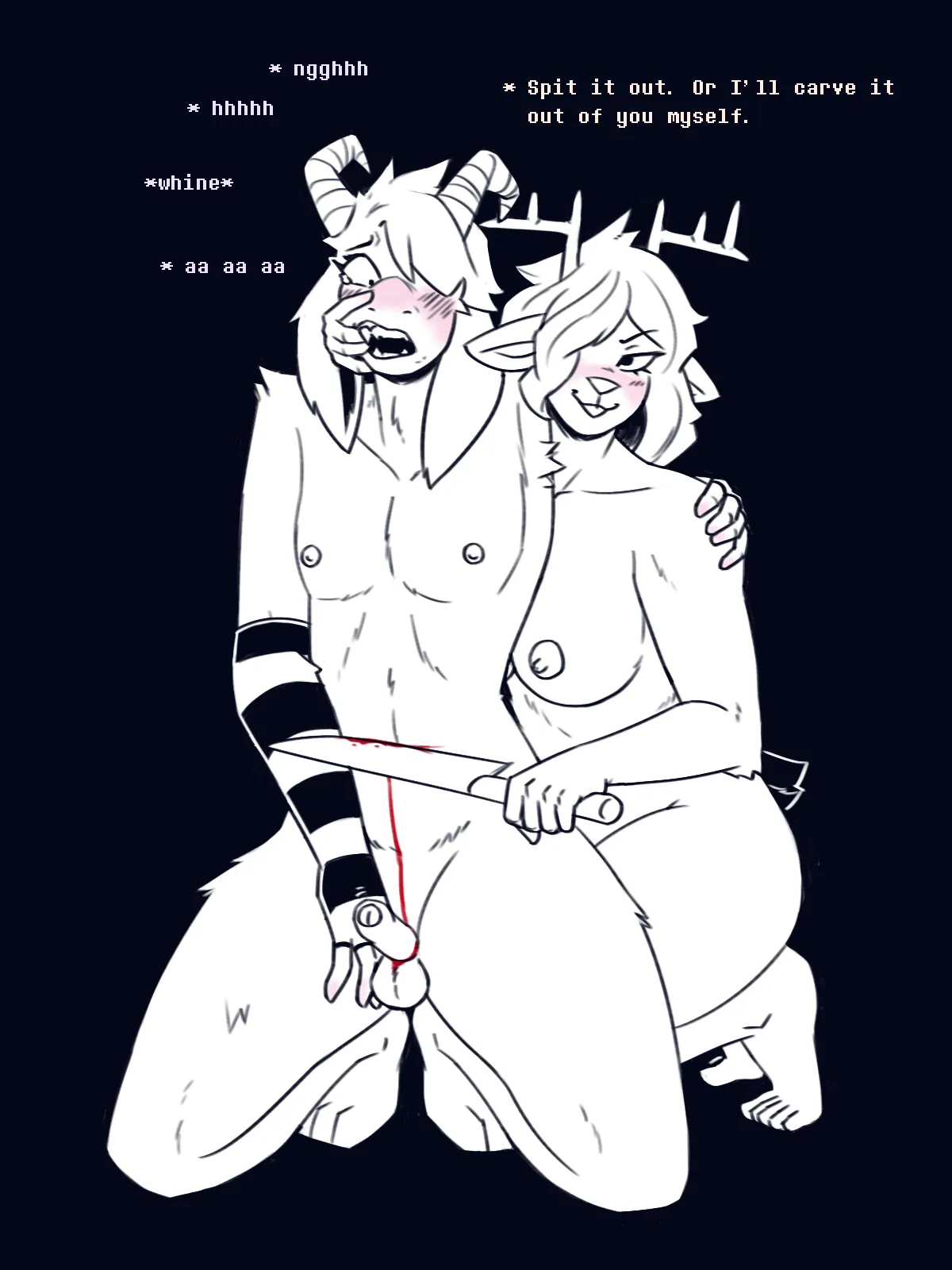 Asriel and Dess Knifeplay