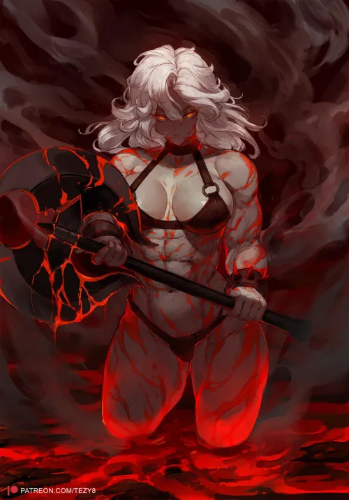 Big girl with a big axe [Tezy8 Art]