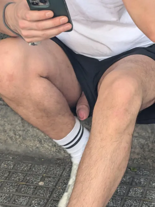 Caught slipping out of