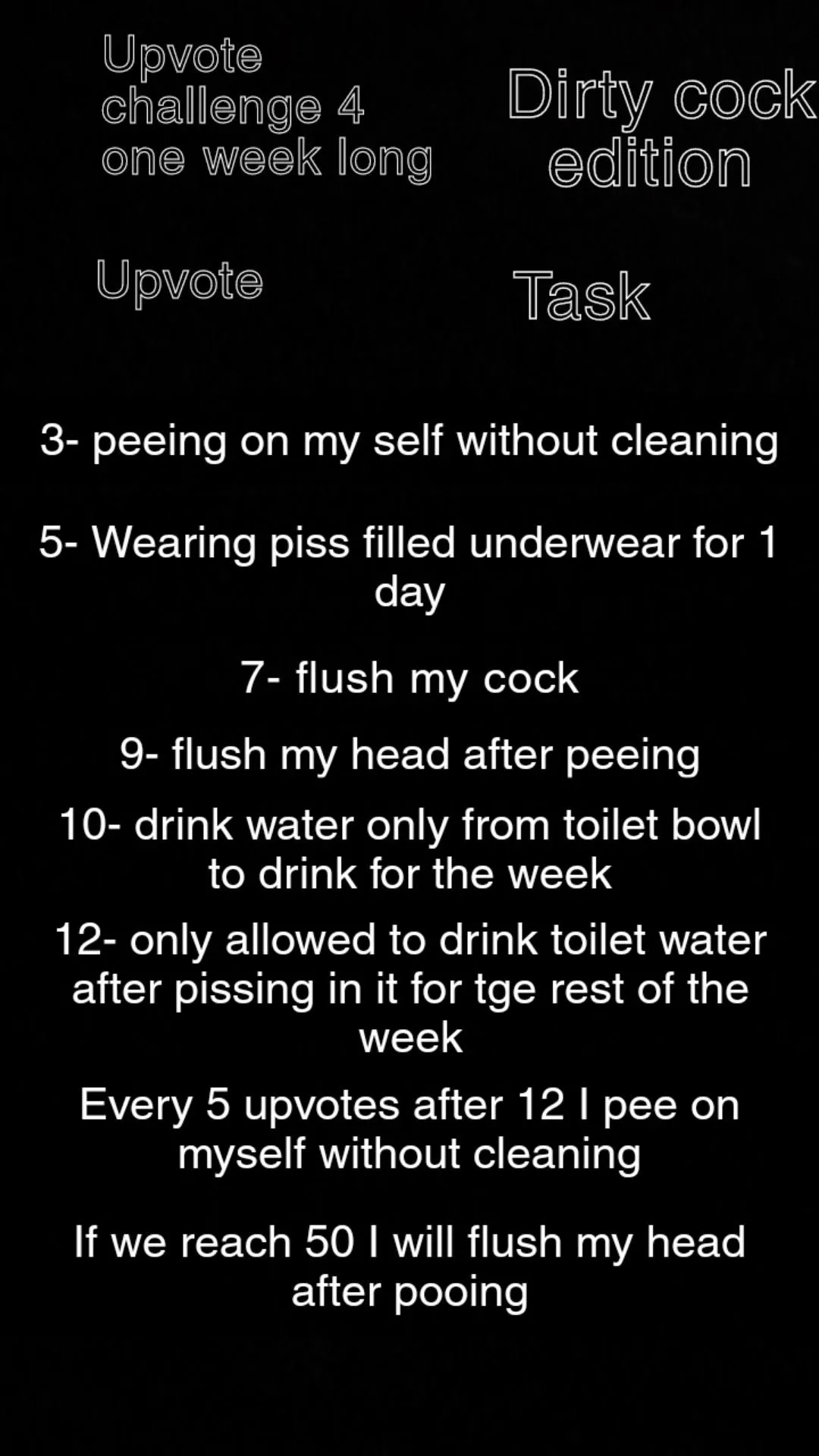 Dirty dick upvote challenge 1 Dirty dick upvote challenge 1