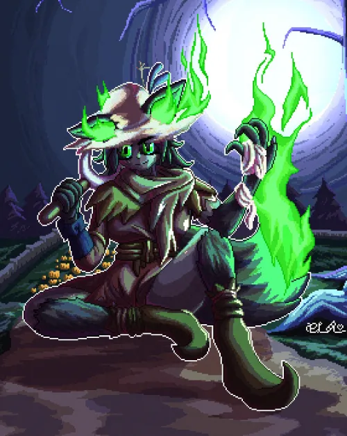 Green hekkhound :3 (by me)