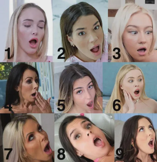Guess: Which of these pornwhores saw the biggest dick?