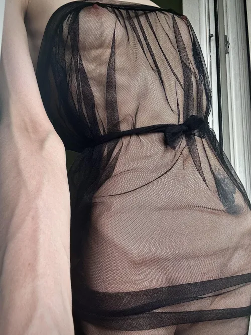 I hope you don't mind sucking my tiny tits