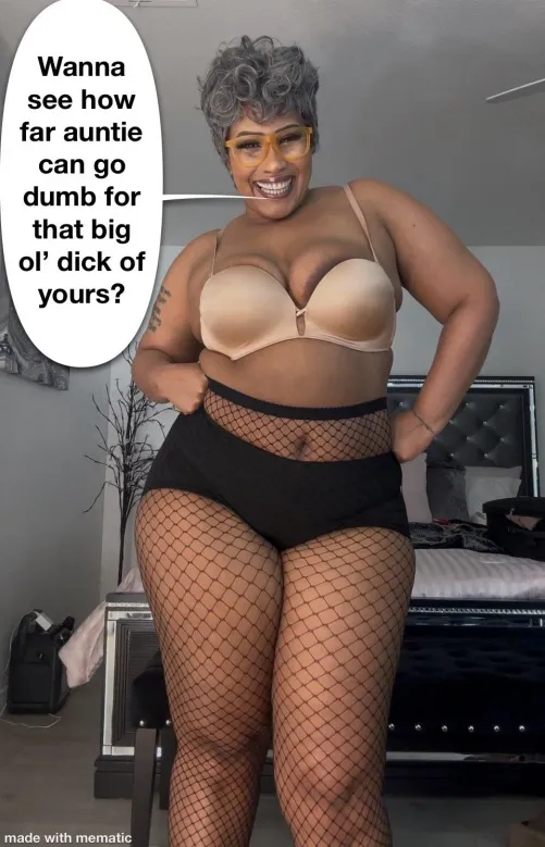 I’d fuck the wig and makeup off her ass