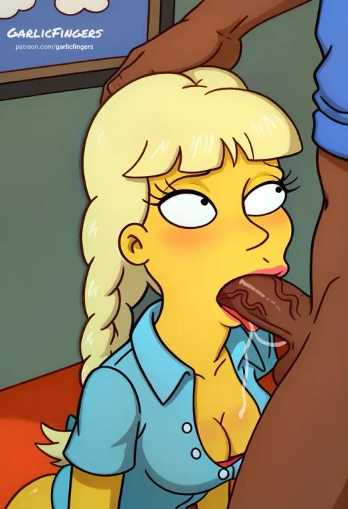 If you were Apu what would you have done? -- Squishee Lady by artist GarlicFingers