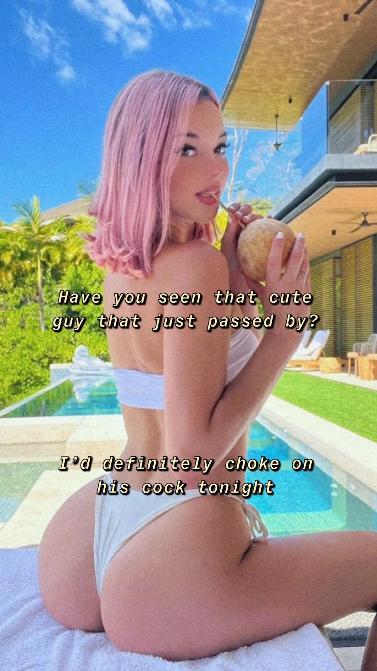 Is she asking for it or…?