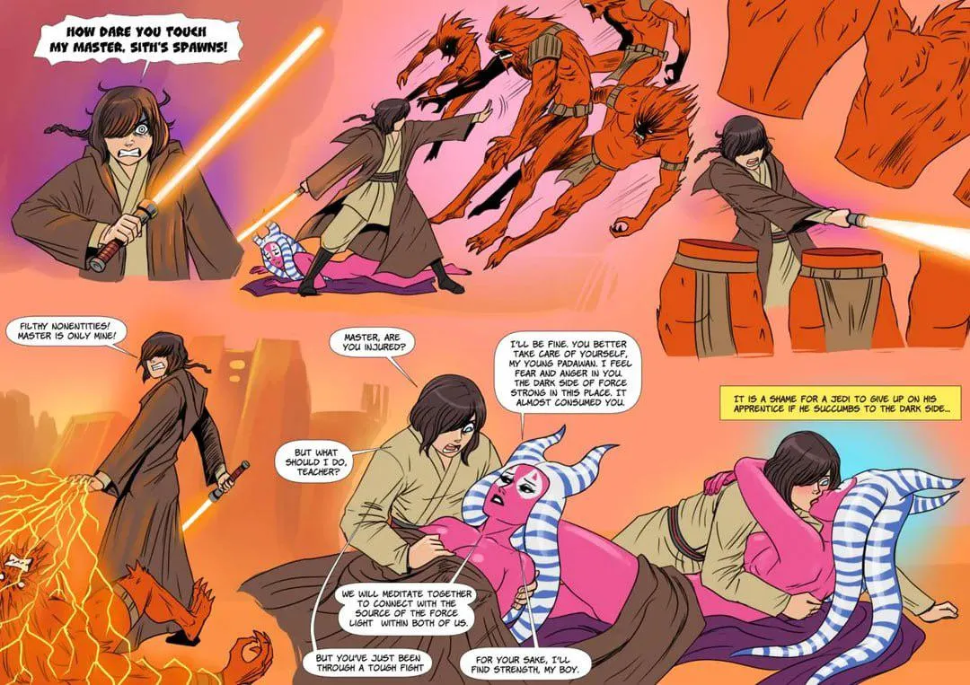Jedi and her padawan 10 (Flick-the-thief)