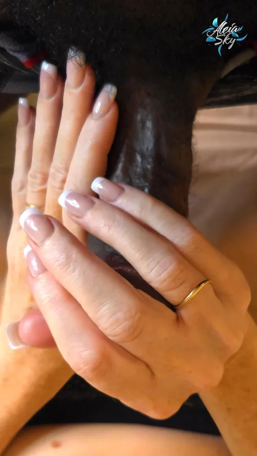 My grippers loves to caress his cock