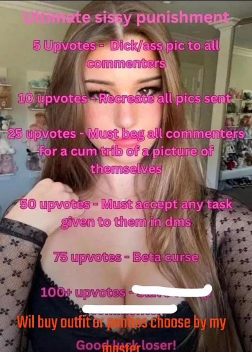 My master @Sharp-Dirt-6487 is making me post this here. I’m exited to see how many upvote you cuties give me