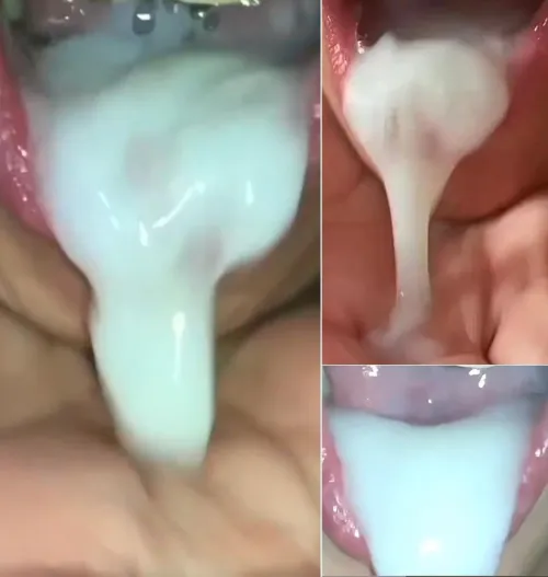 My wife loves a mouthful of sticky cum