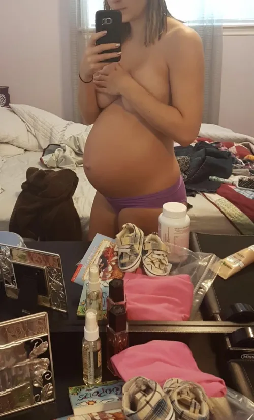 Purple pregnant panties!
