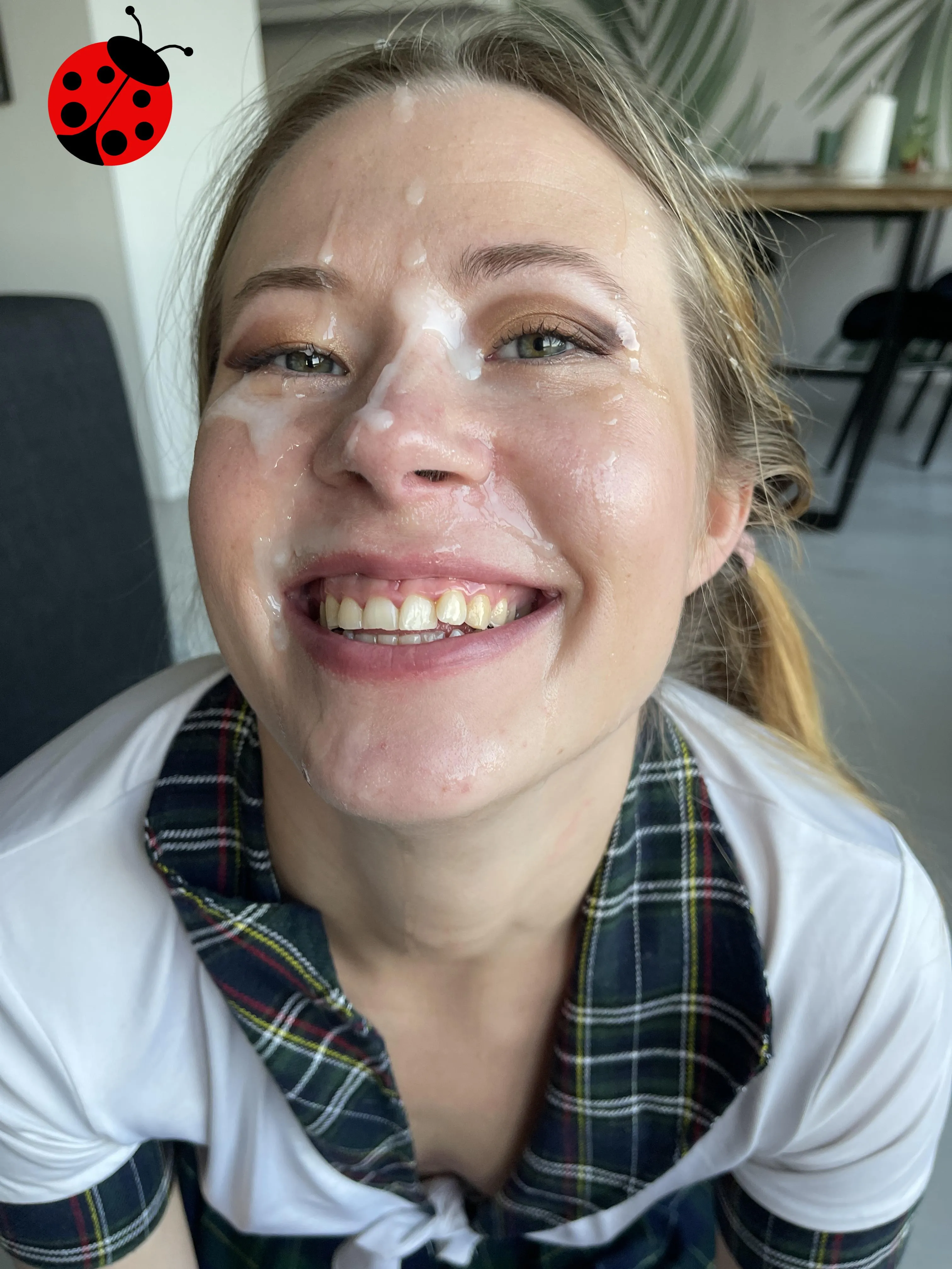 Smiling as I got the best facial