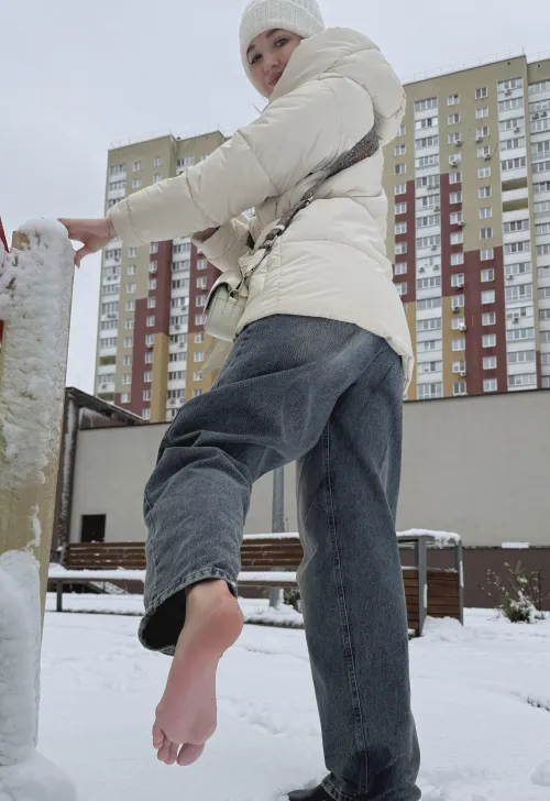 Sweet soles are freezing outside