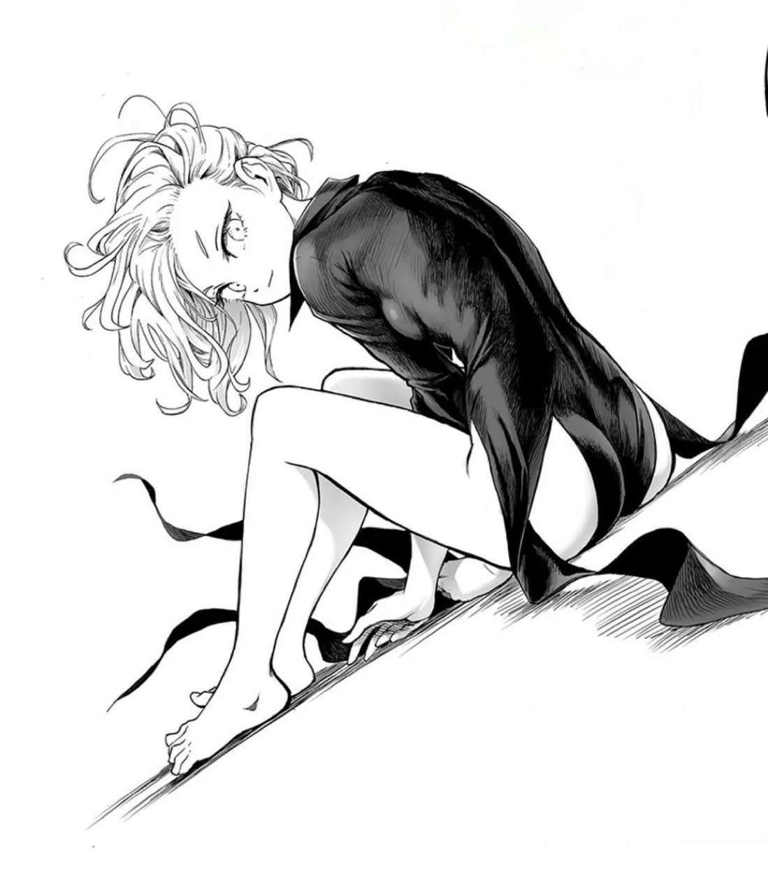 Tatsumaki in the cover of the latest chapter