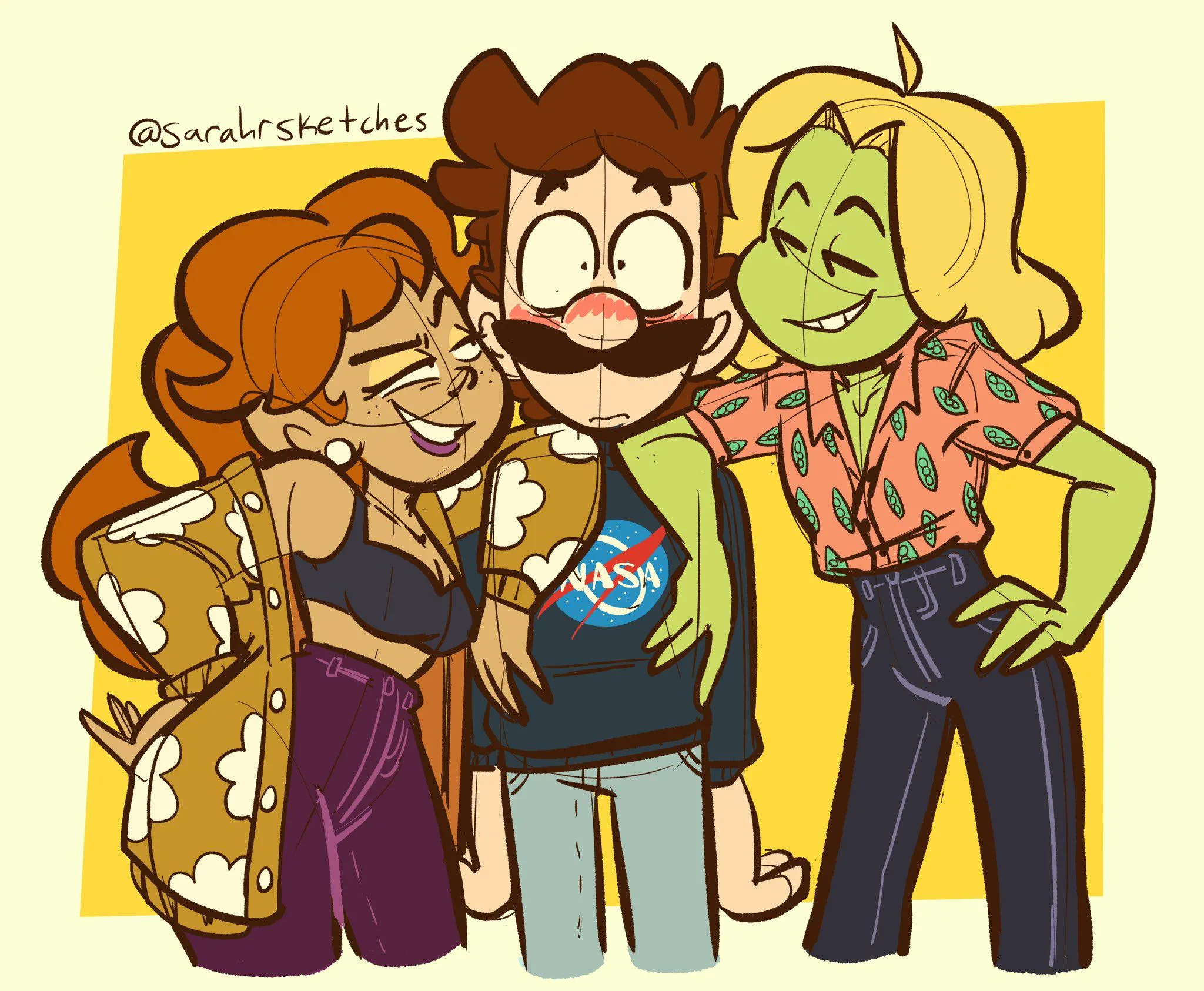 The Flower Princess or the Bean Prince, who should Luigi get with? (SarahSketches)