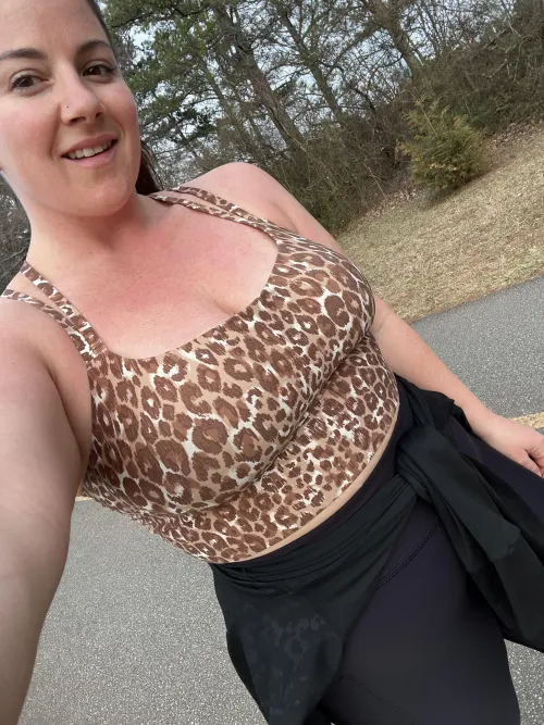 Wearing leopard print so you see me