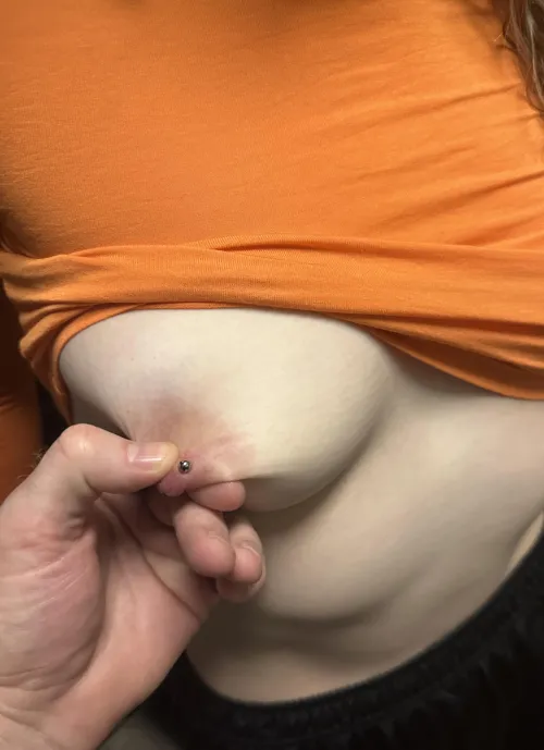 When she misbehaves her pink nipples get punished