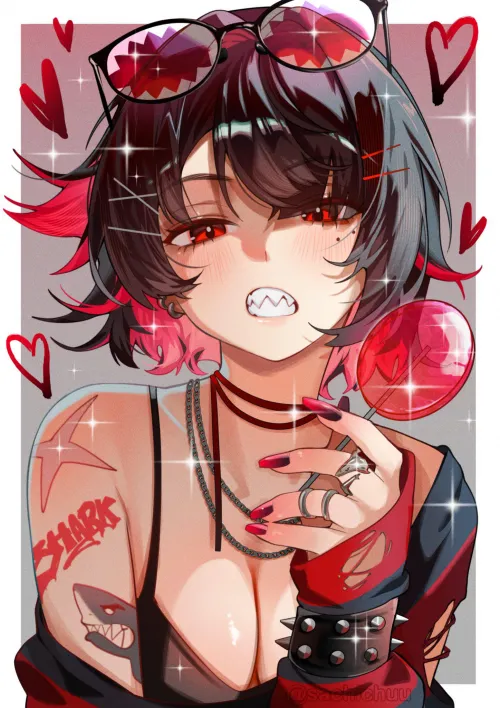 Who else wants to spurt all over Ellen’s shark teeth?