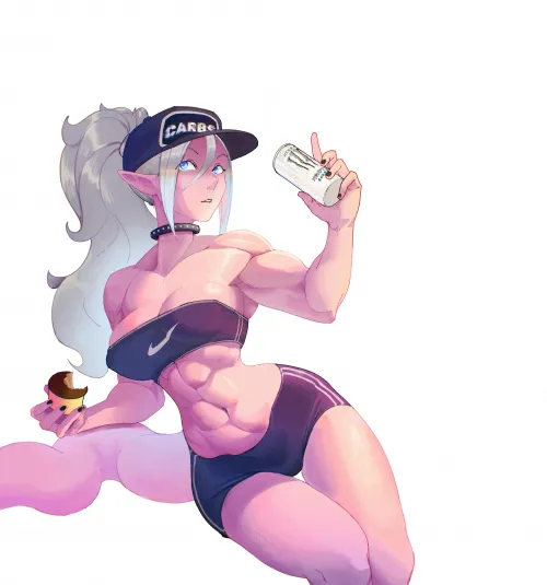 (@XipRm) [Dragon Ball FighterZ] She definitely has a fast metabolism