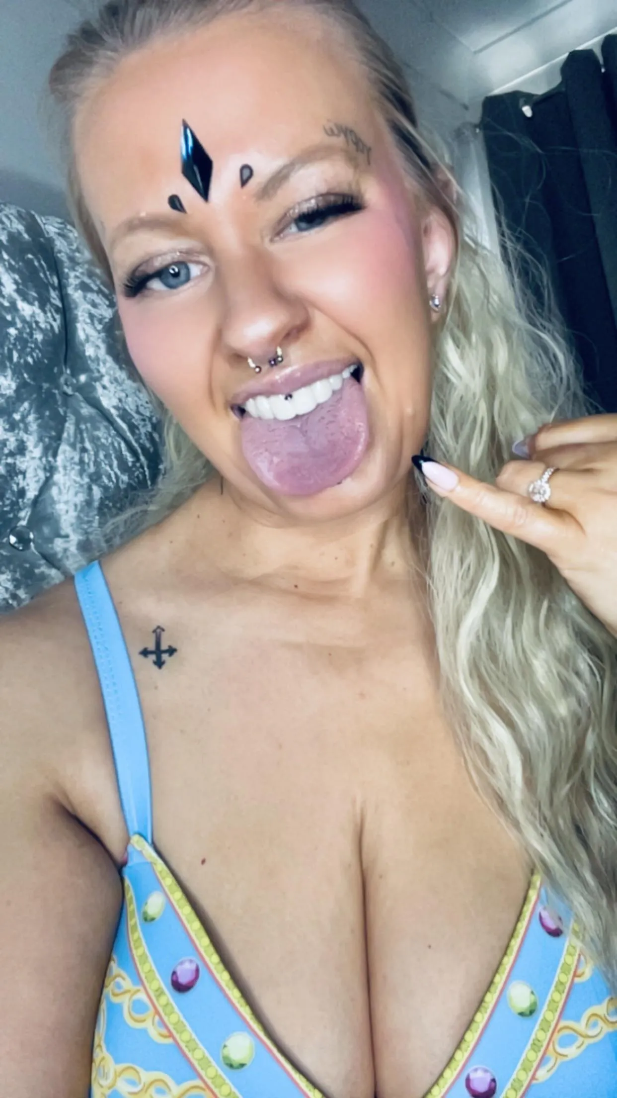 Your tiny lil worm will get lost between my titties, lost like a total loser!