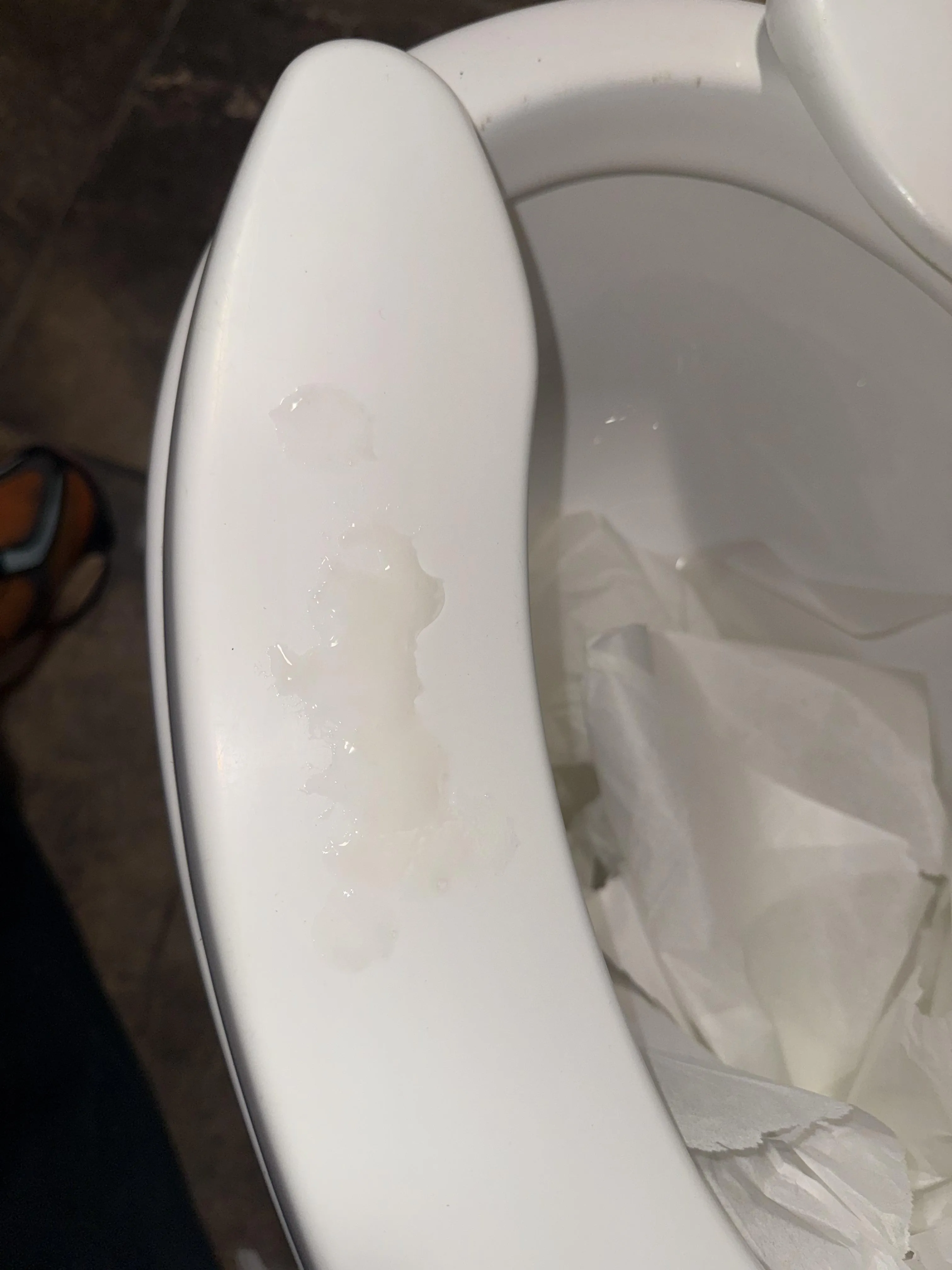 (36) tagged the toilet at work