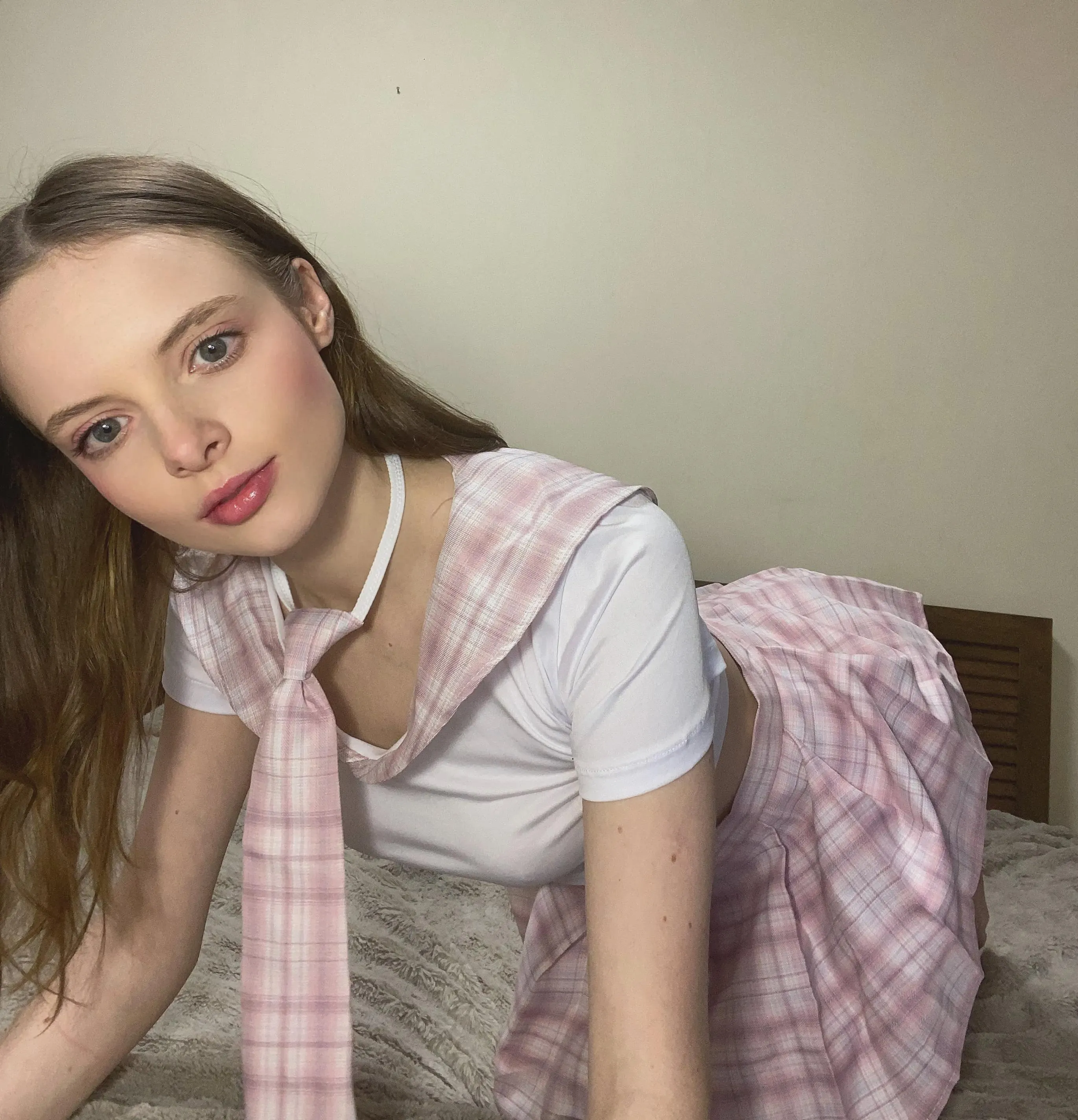 a small and cute little college girl wanting to play