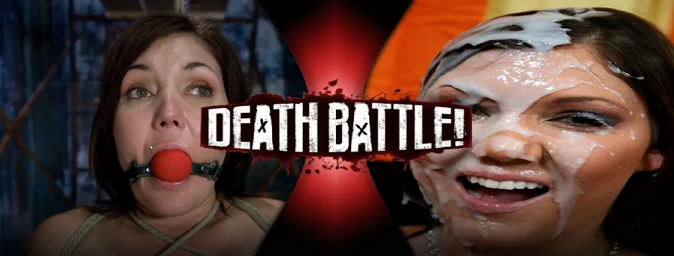 Claire Dames gagball VS bukkake