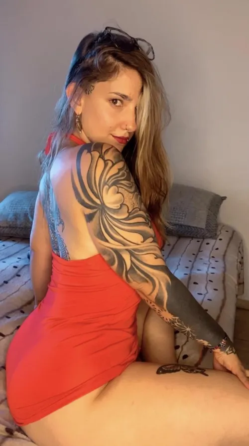 Do you think this red dress is hot?