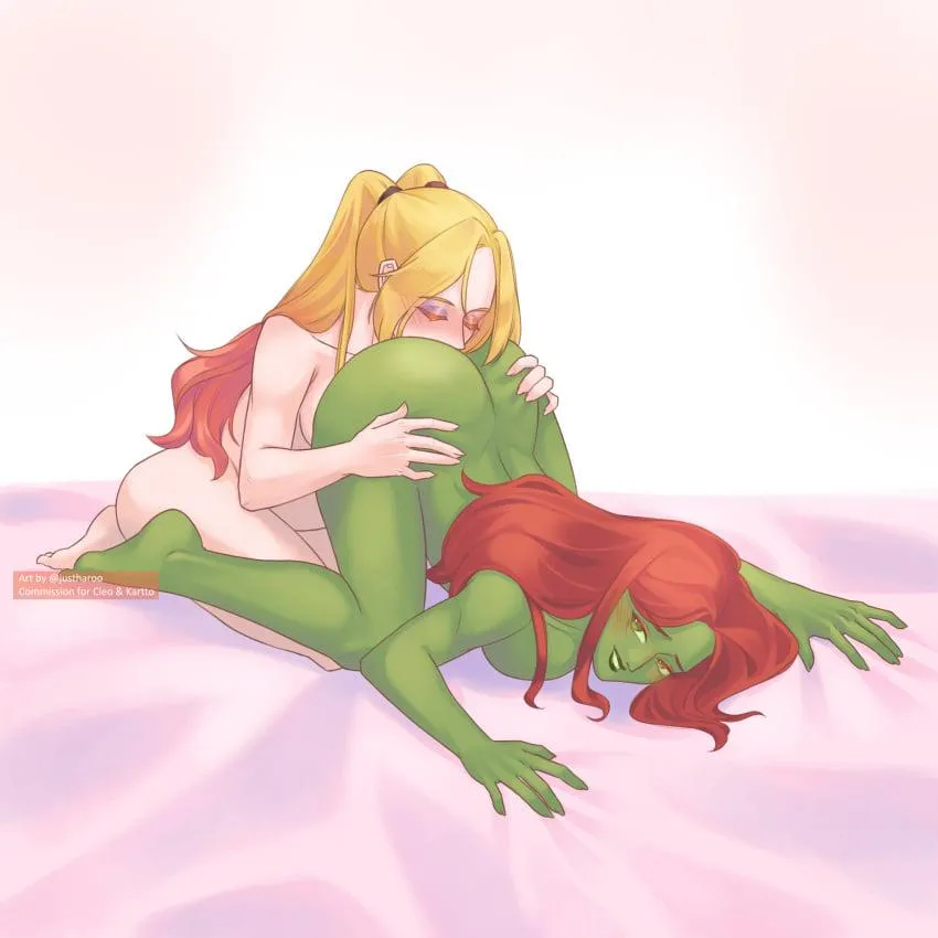 [Justharoo] (D.C.) Harley Quinn eats Poison Ivy's ass.