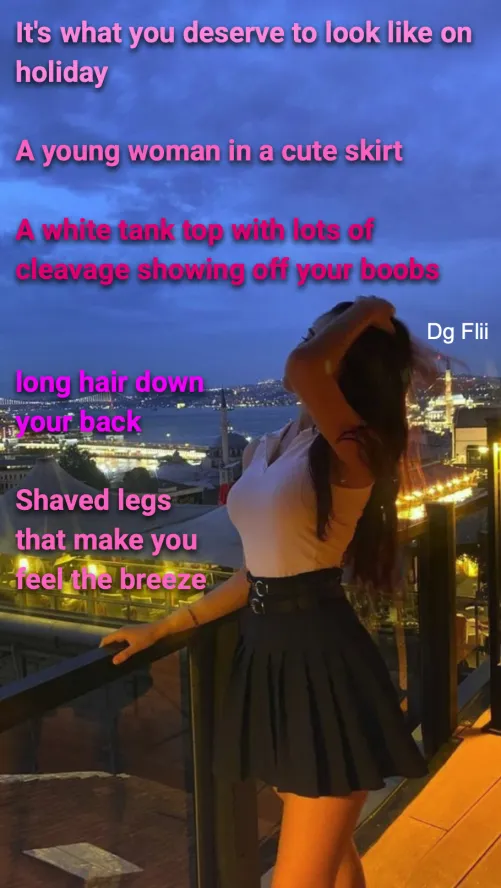 Lovely girl on holiday