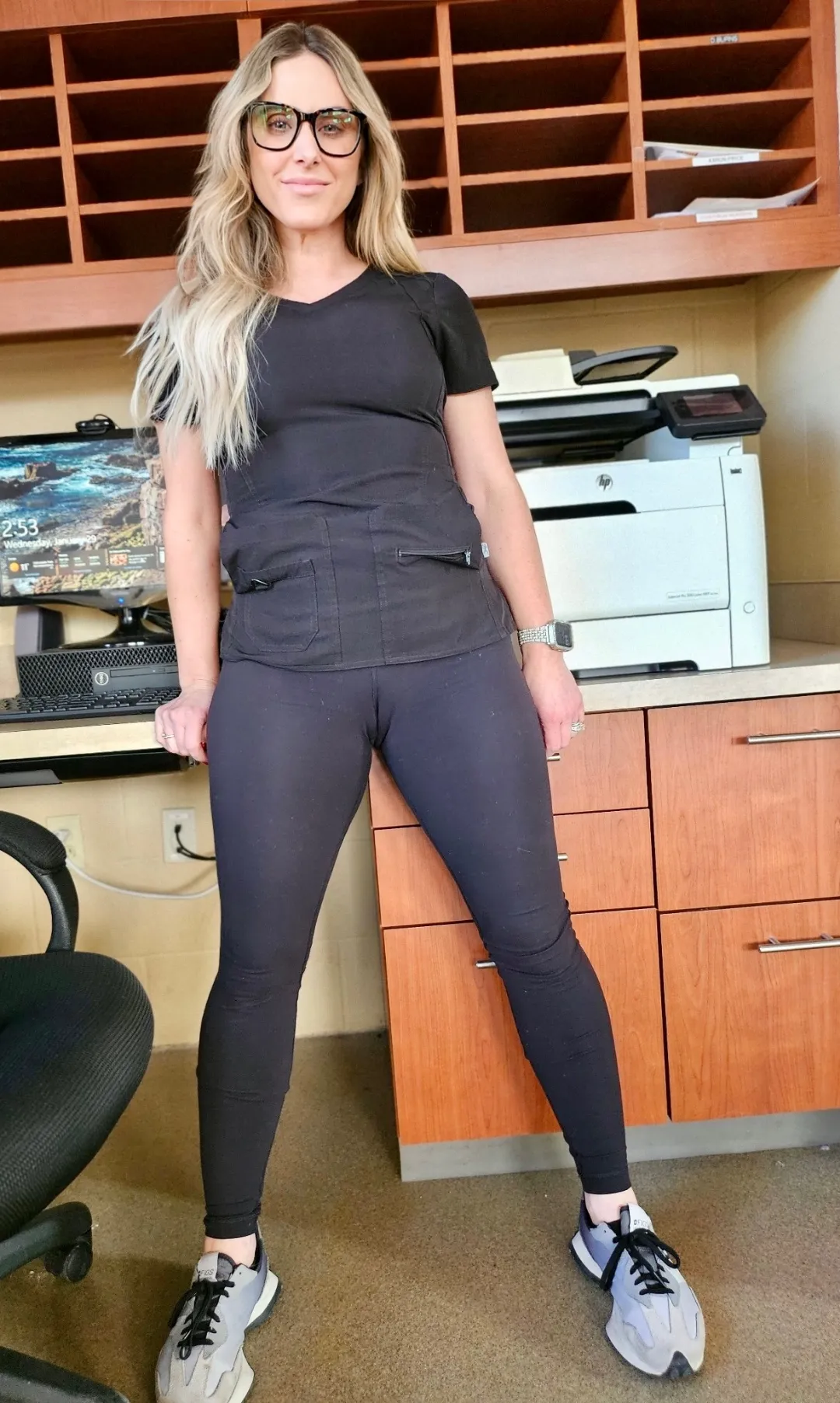 Patients and staff love it when my kitty is hungry