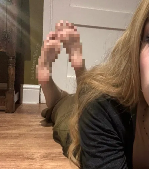 Remember, you will *never* have the privilege of seeing my soft, divine soles.