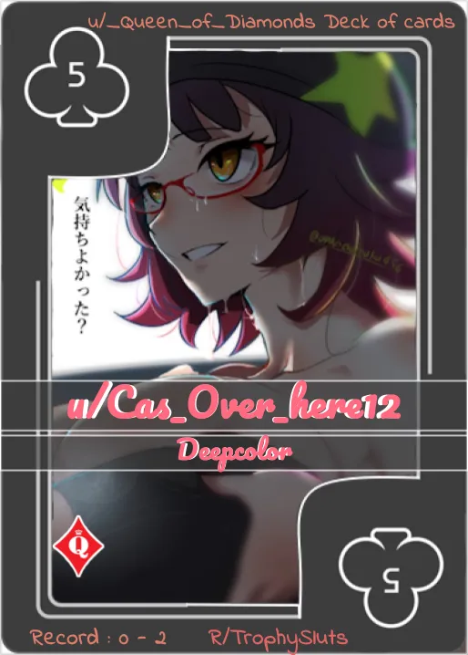 u/_Queen_of_Diamonds quickly dispatched me and turned me into her card, and I loved every second of it. the Queen is an angel and im happy to be her trophy !