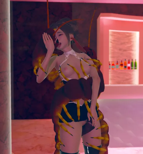 While a lot of the night-time activity on Insect Island is found in the wilds. There are still the occasional hot spots in the tourist areas too.