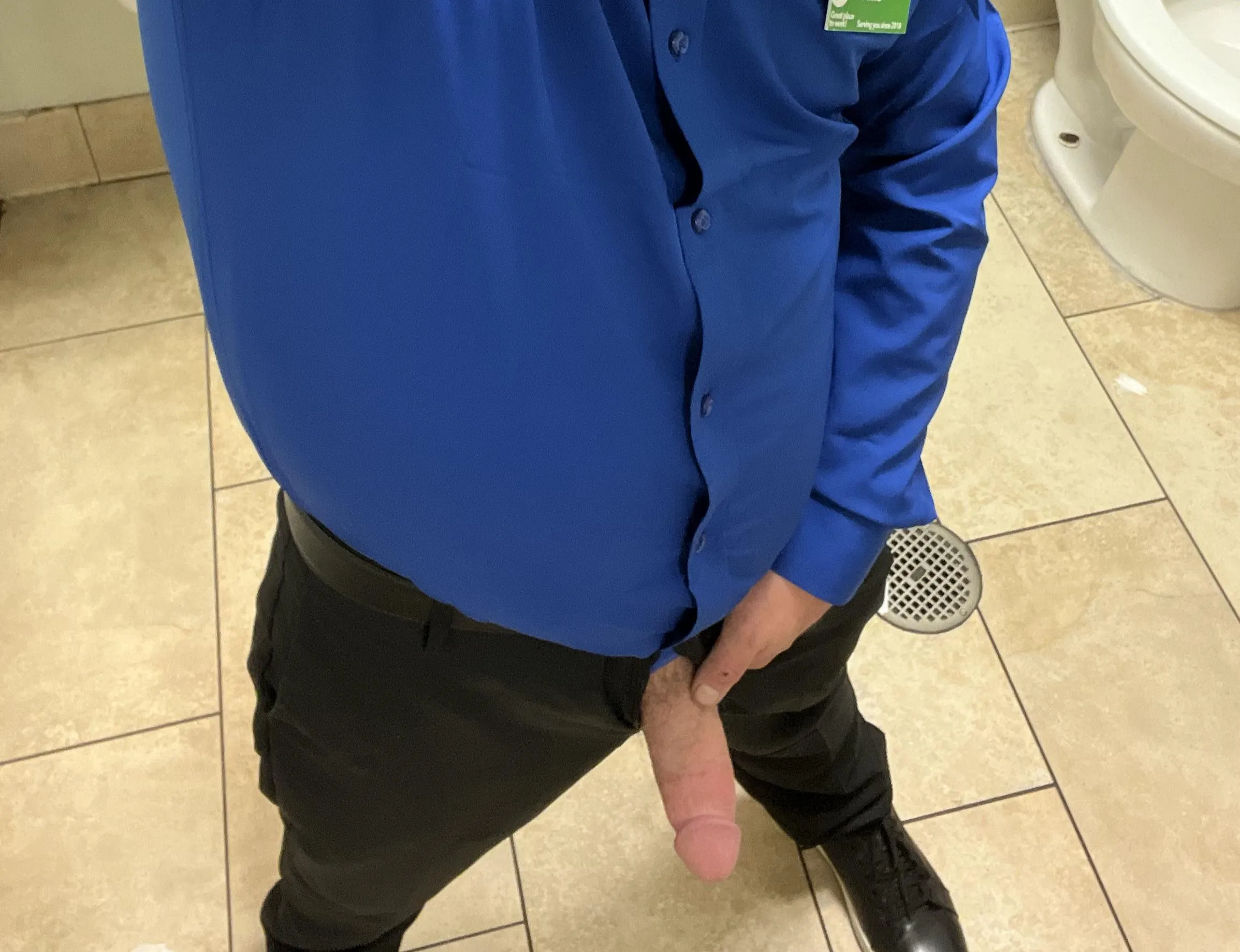 38 - serving you all day is hard work, especially when my cock is working so hard to break free