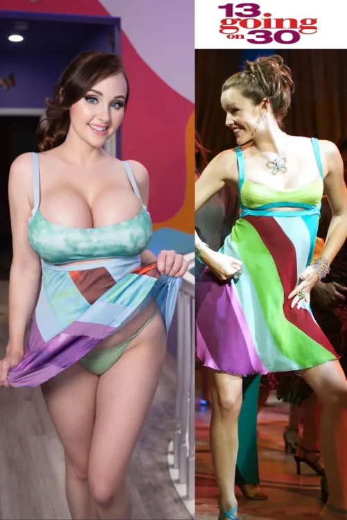 Angie Griffin as 13 Going on 30 cosplay