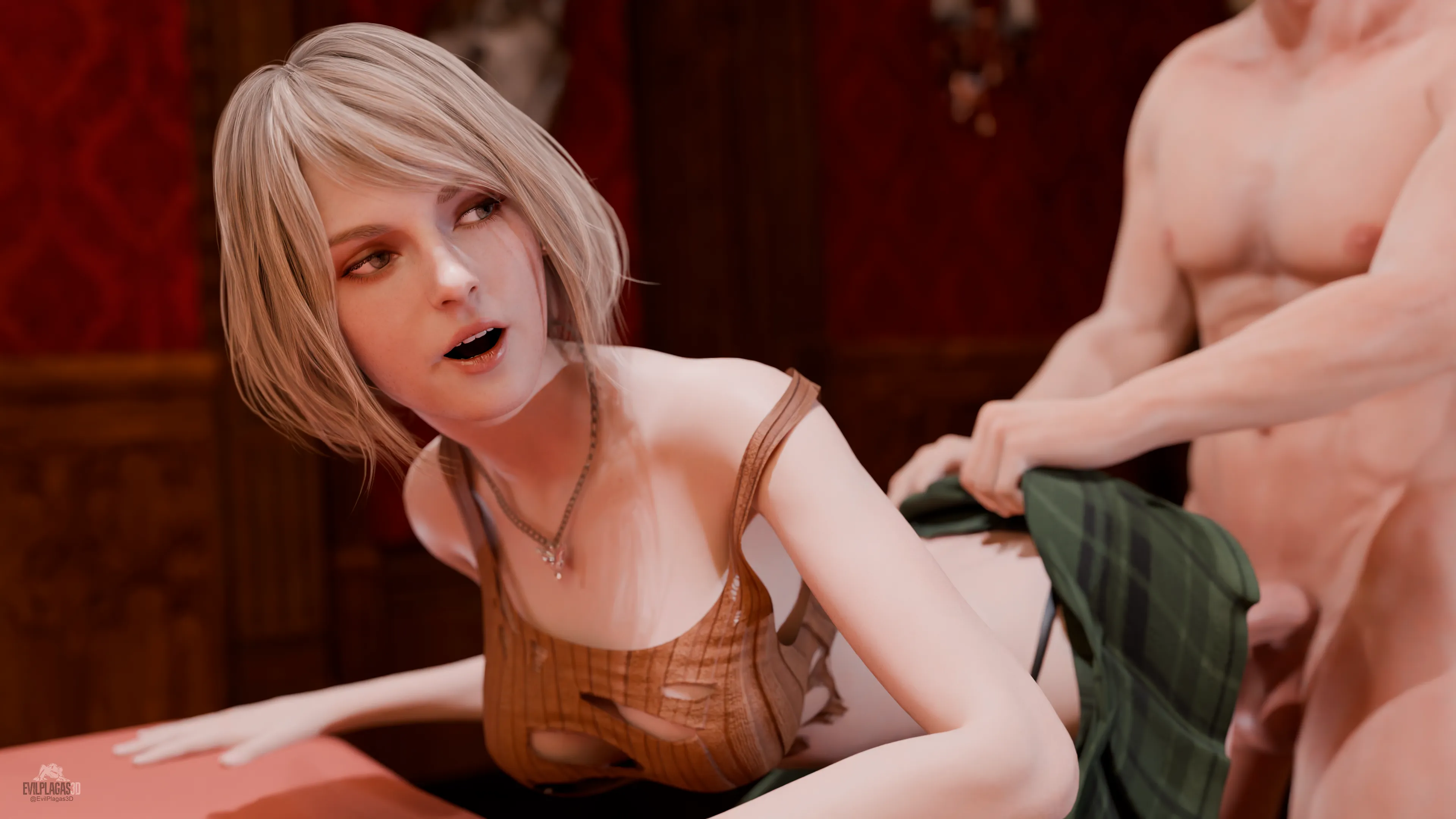 Ashley having a good time (EVILPLAGAS3D)