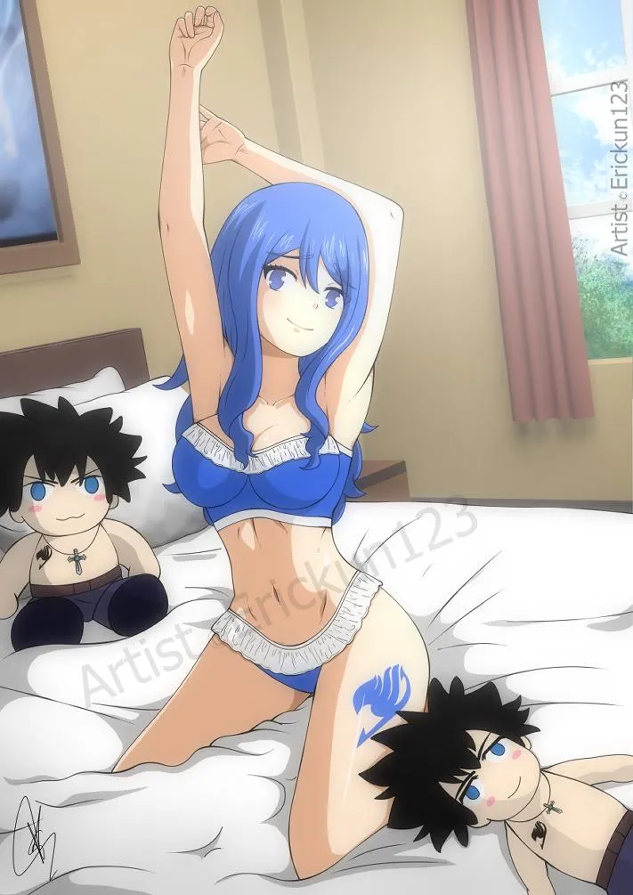 [Fanart] My fairytail Juvia Lockser Fanart . Drawn by me ,