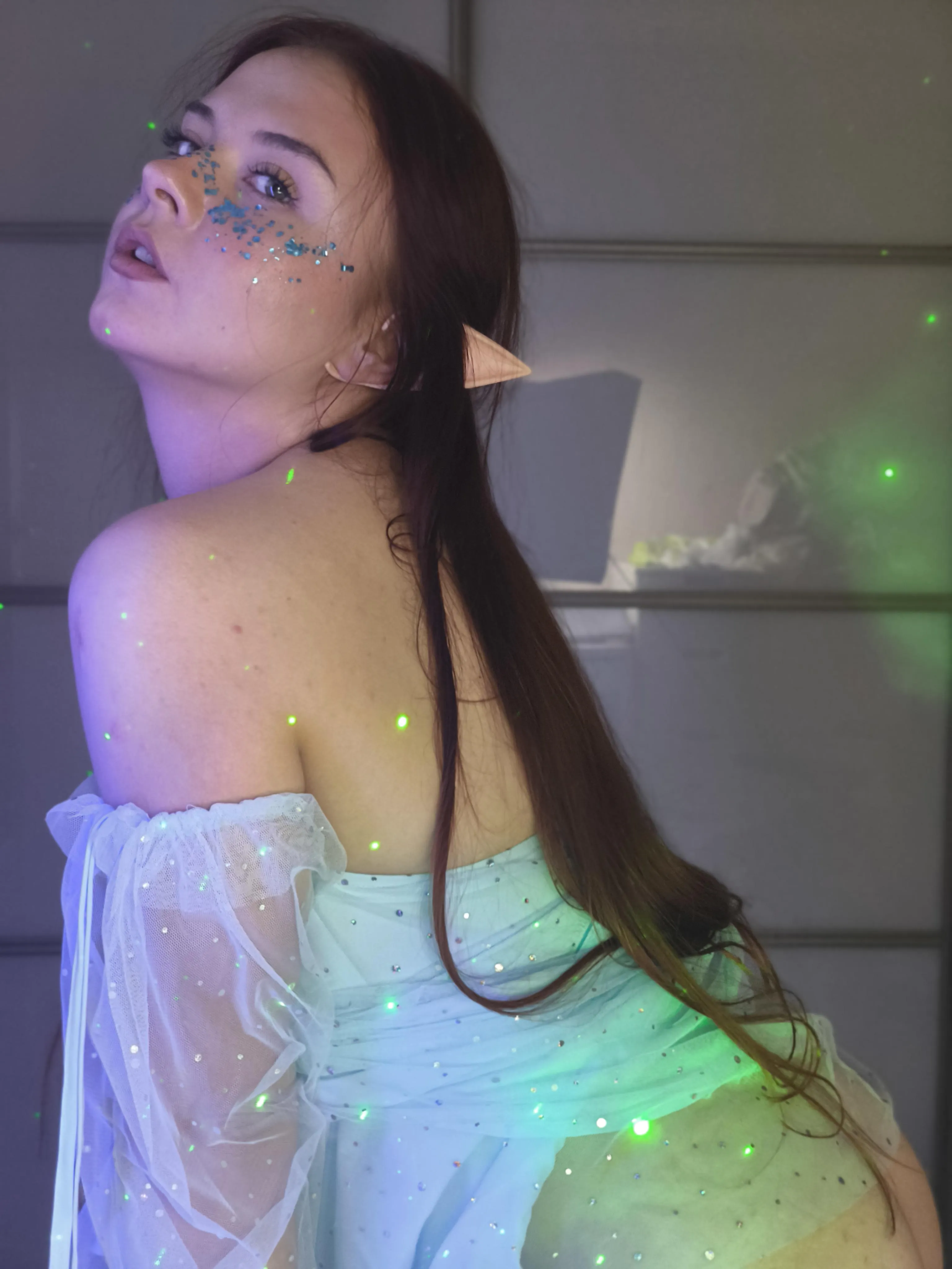 Hiding my inner elf like a pro… but the mask slips sometimes