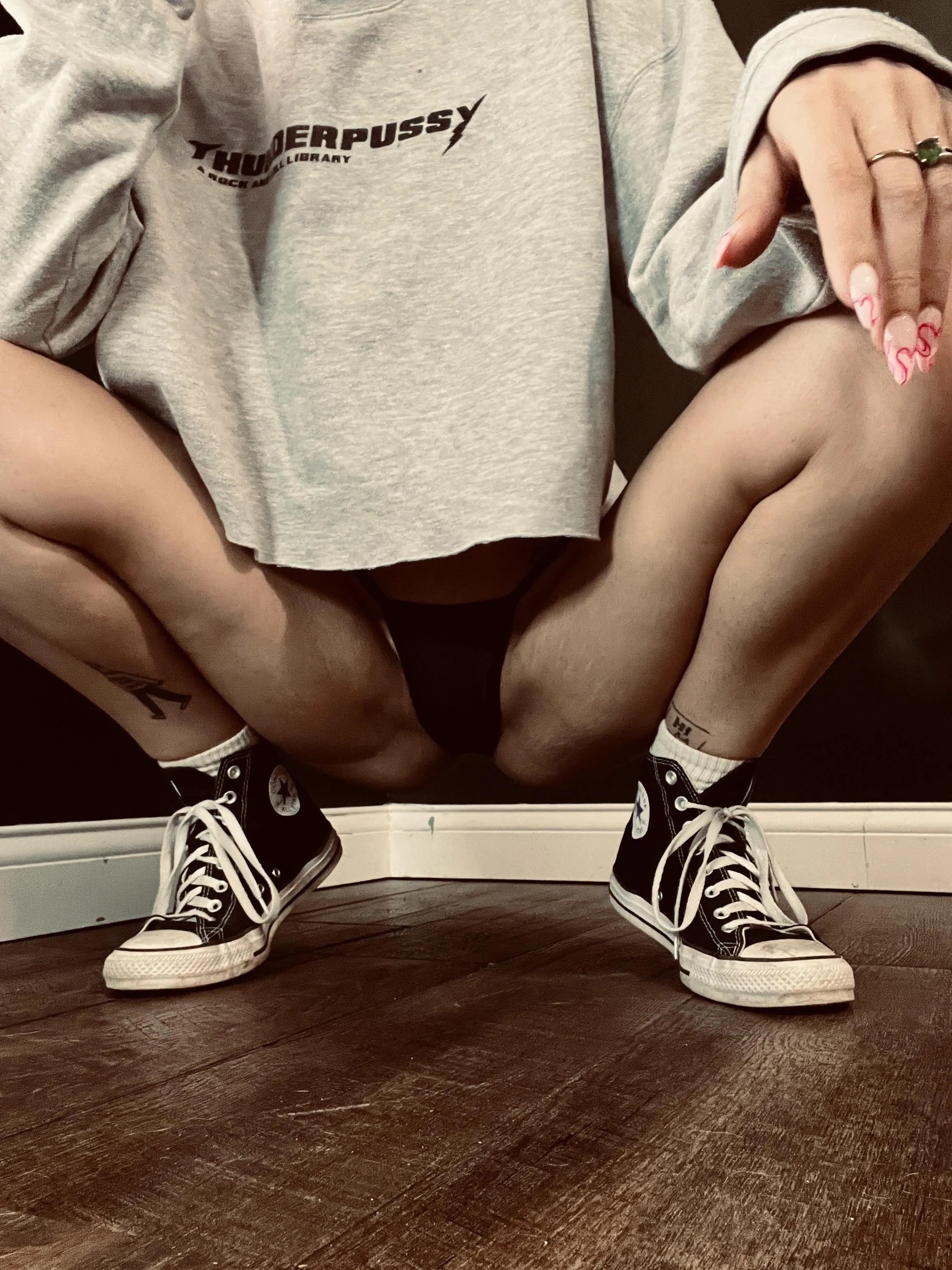 I matching my shoes to my panties