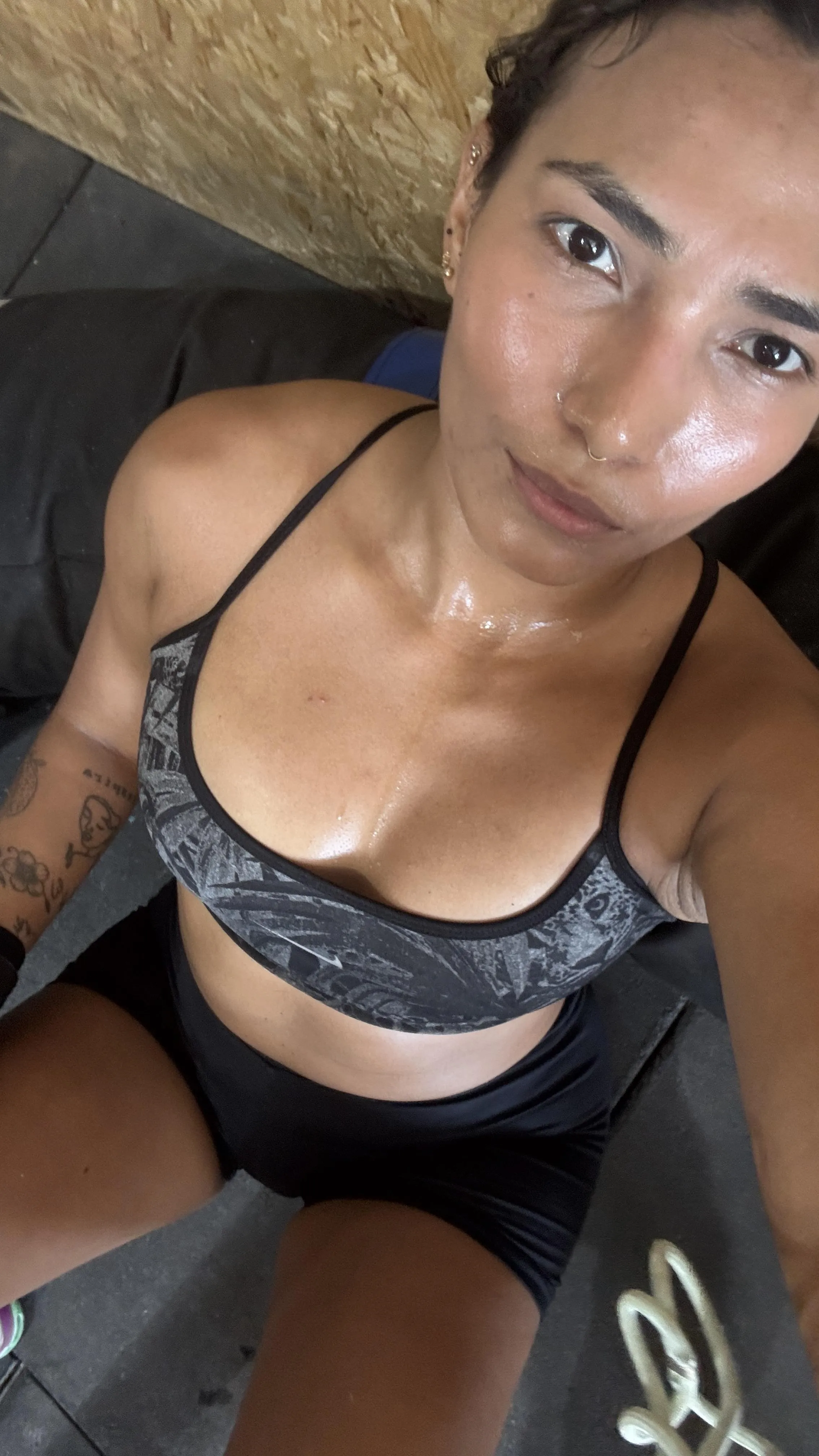 If you were my partner, I would invite you to the gym bathroom