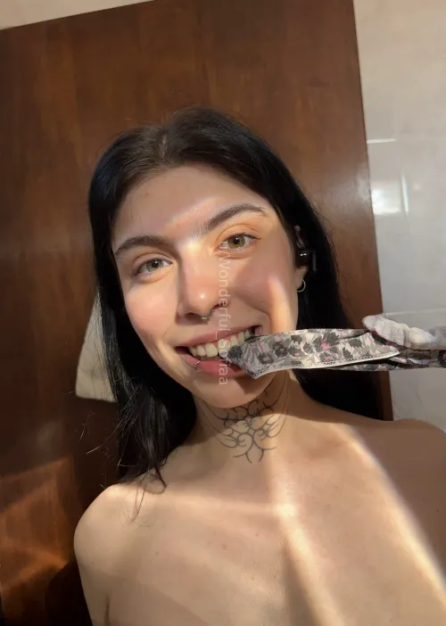 If you're good, I might let you pick a pair of panties from my laundry