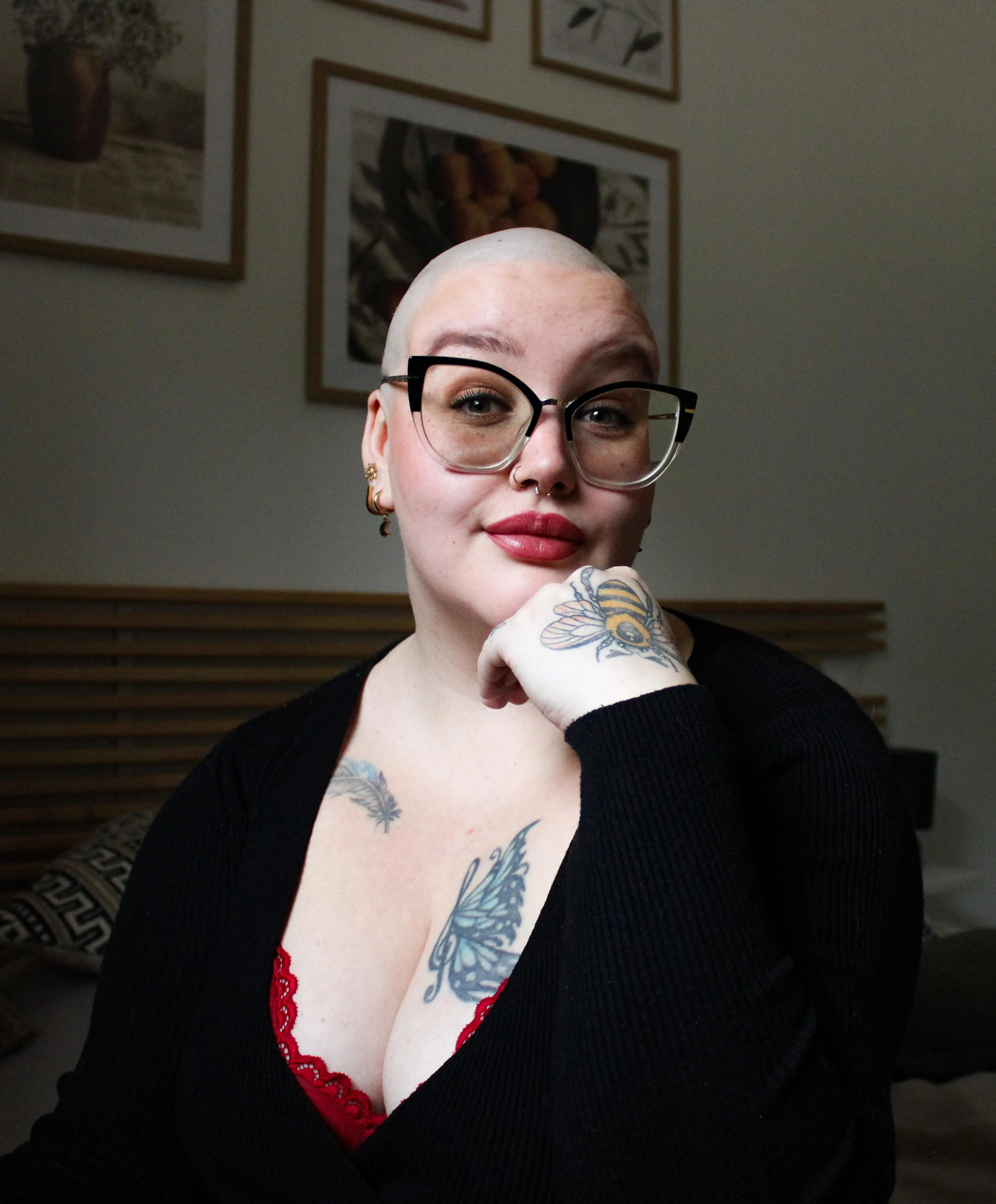 Just shaved it bald again x