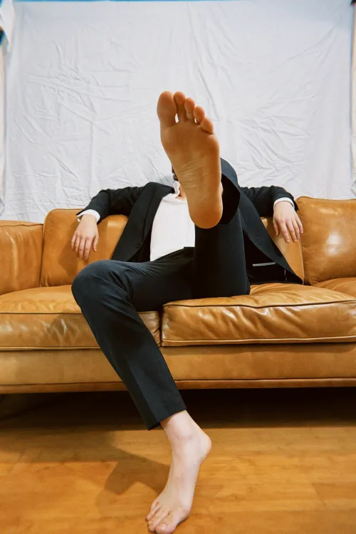 Kicking off my shoes after a work trip—pure bliss