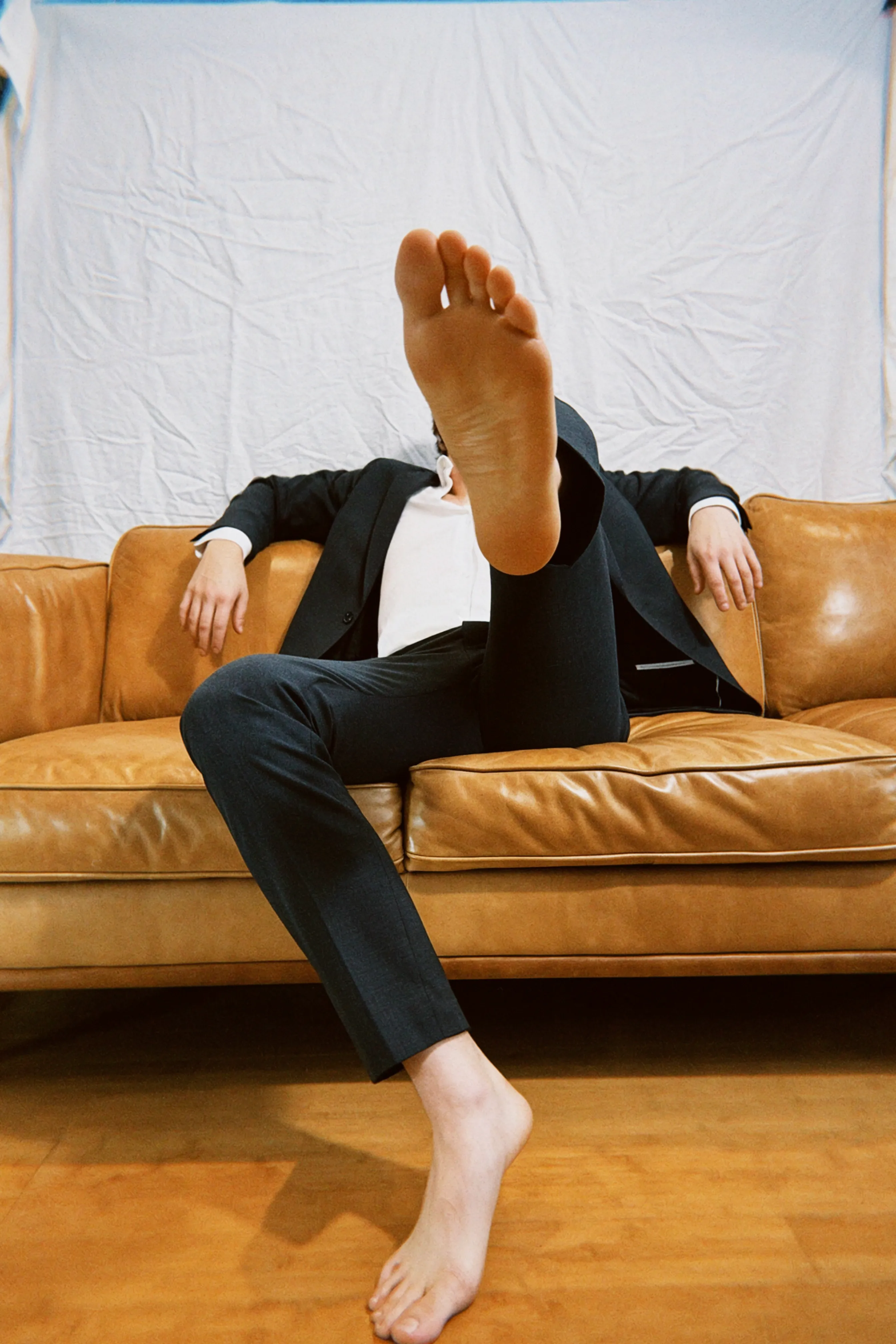 Kicking off my shoes after a work trip—pure bliss