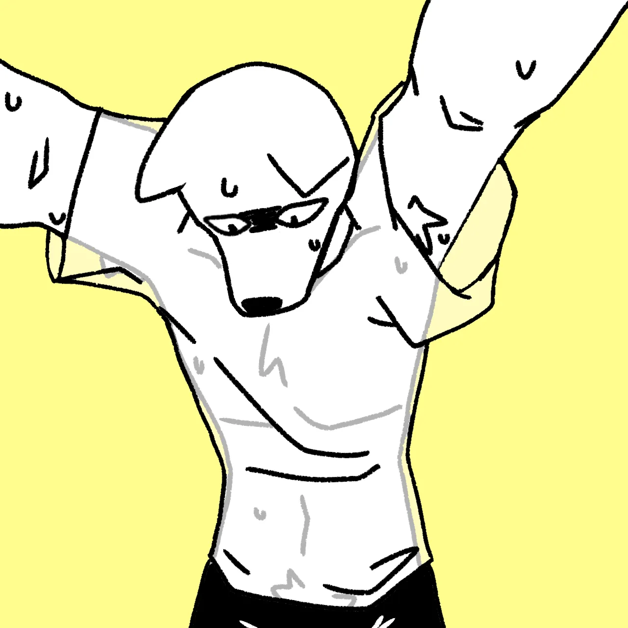 Legoshi went out for a run (art by me)