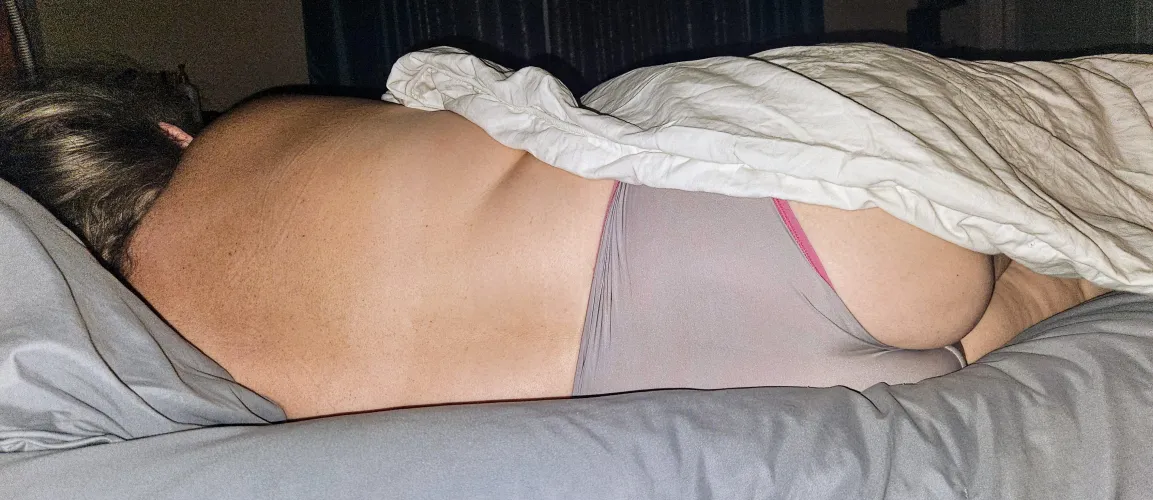 My husband loves how I have a flirty cheek to greet him every morning 55f