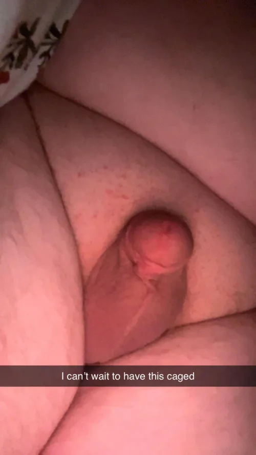 My little clitty ready to be locked