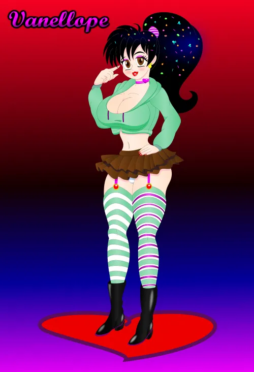 Princess Vanellope By Vampirefoxys